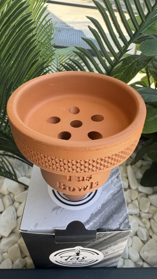 Taş Bowls Nargile Lülesi (Erkek) Toprak Lüle / 6 Delikli