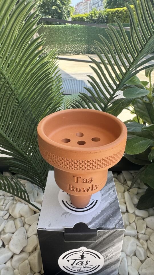 Taş Bowls Nargile Lülesi (Erkek) Toprak Lüle / 6 Delikli
