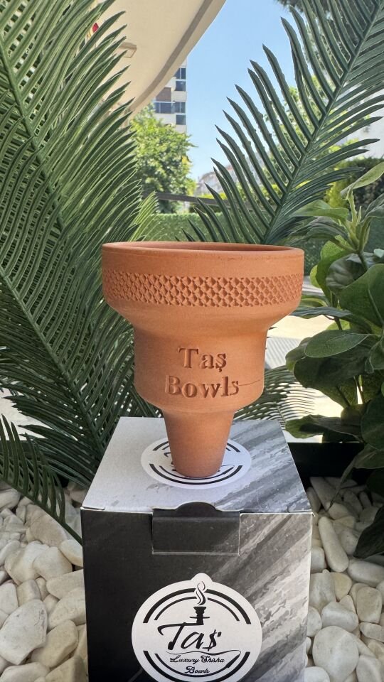 Taş Bowls Nargile Lülesi (Erkek) Toprak Lüle / 6 Delikli