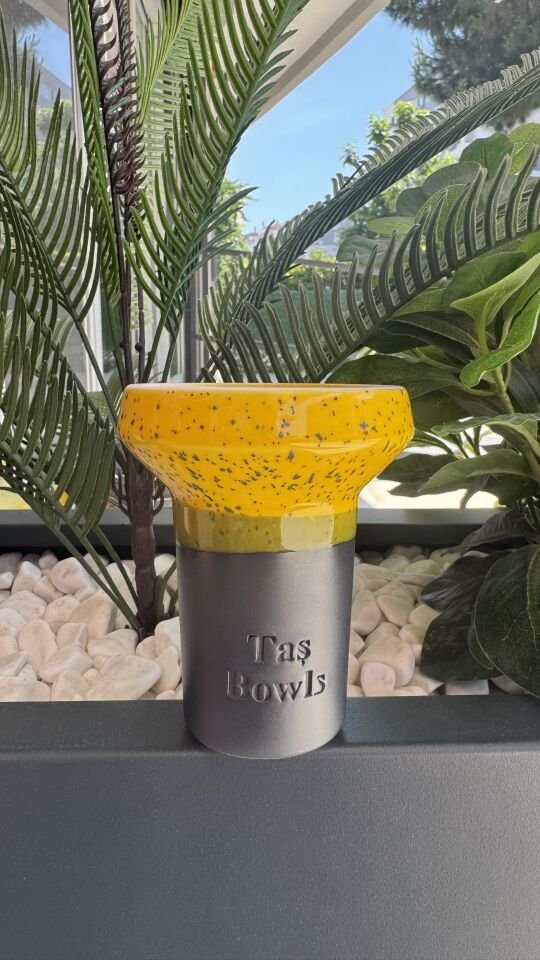 Taş Bowls Nargile Lülesi Phunnel (Büyük Boy) / Sarı