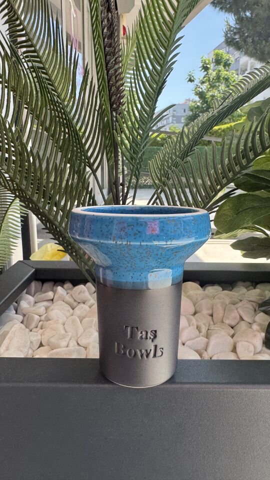 Taş Bowls Nargile Lülesi Phunnel (Büyük Boy) / Mavi