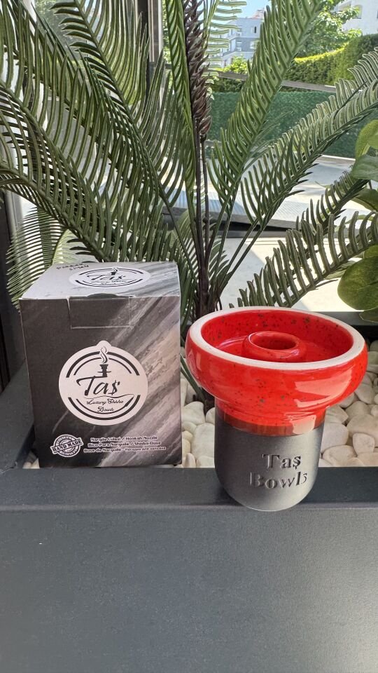 Taş Bowls Nargile Lülesi Phunnel / Kırmızı