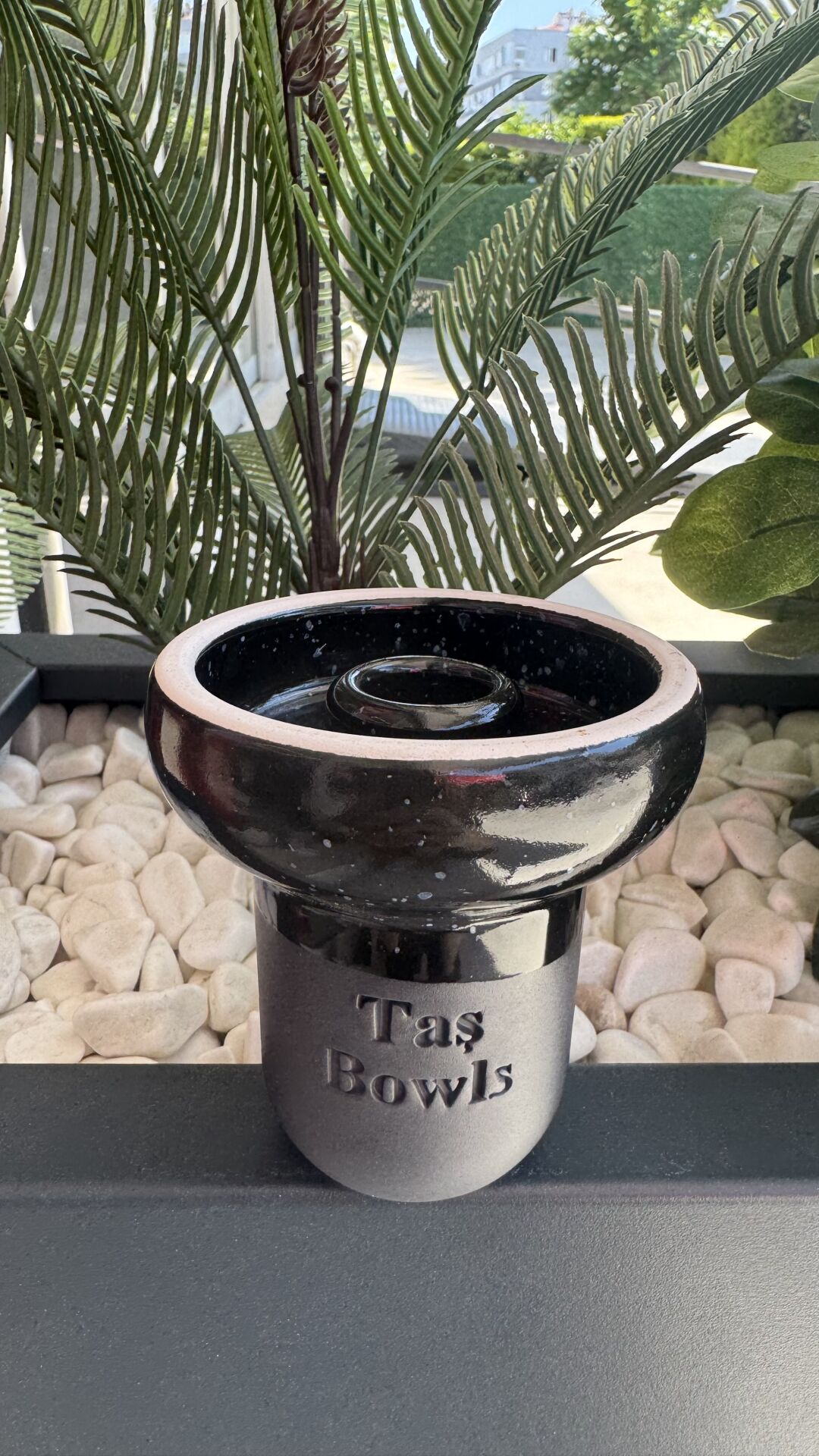 Taş Bowls Nargile Lülesi Phunnel / Siyah
