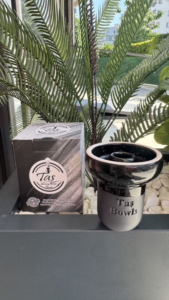 Taş Bowls Nargile Lülesi Phunnel / Siyah