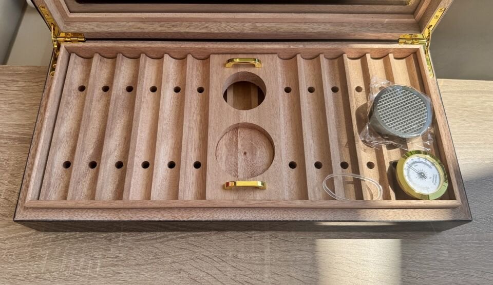Parmida Humidor Puro Saklama Kutusu Sedir Humidor