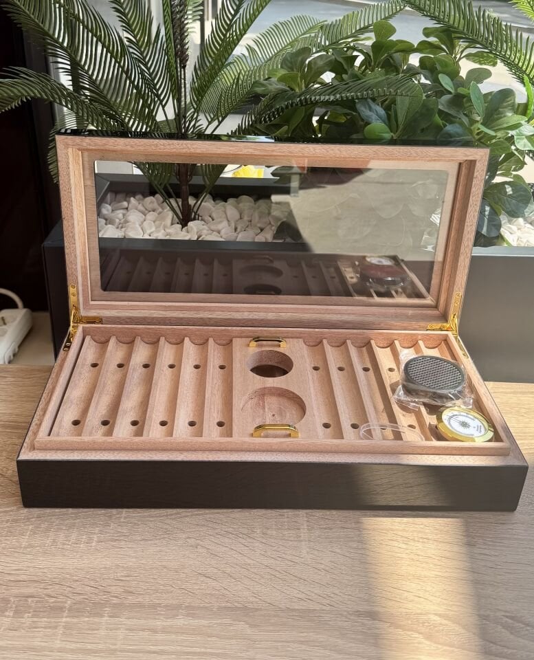 Parmida Humidor Puro Saklama Kutusu Sedir Humidor