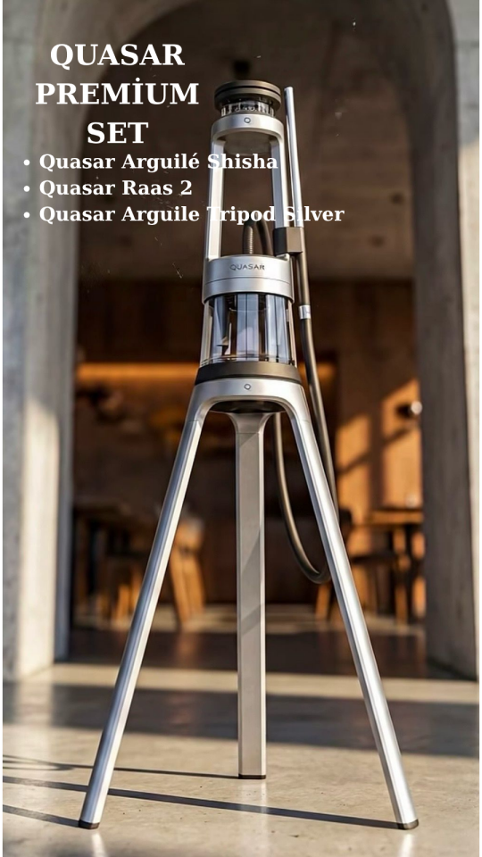 Quasar Premium Nargile Seti Silver