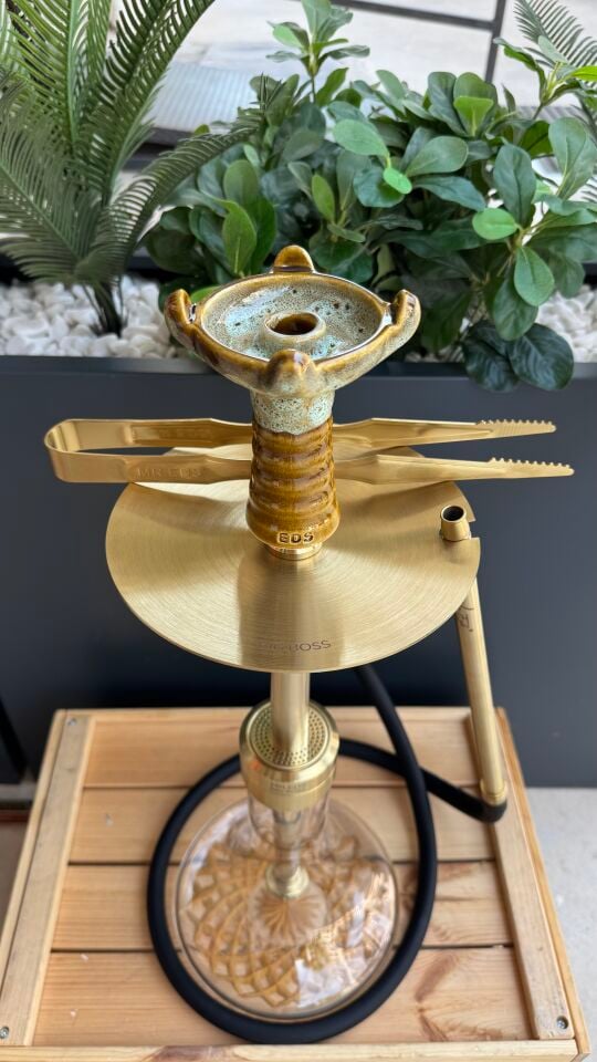 Mr Eds E24 Big Boss Eco - Titanyum Gold  & Mr Eds L27 Taycan Nargile Lülesi