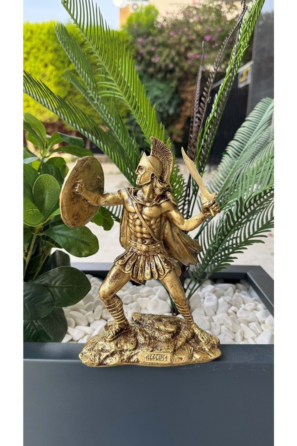 Yunan Mitolojisi Thaeseus Biblo /20 cm /Altın Rengi Altın - 20 X 10