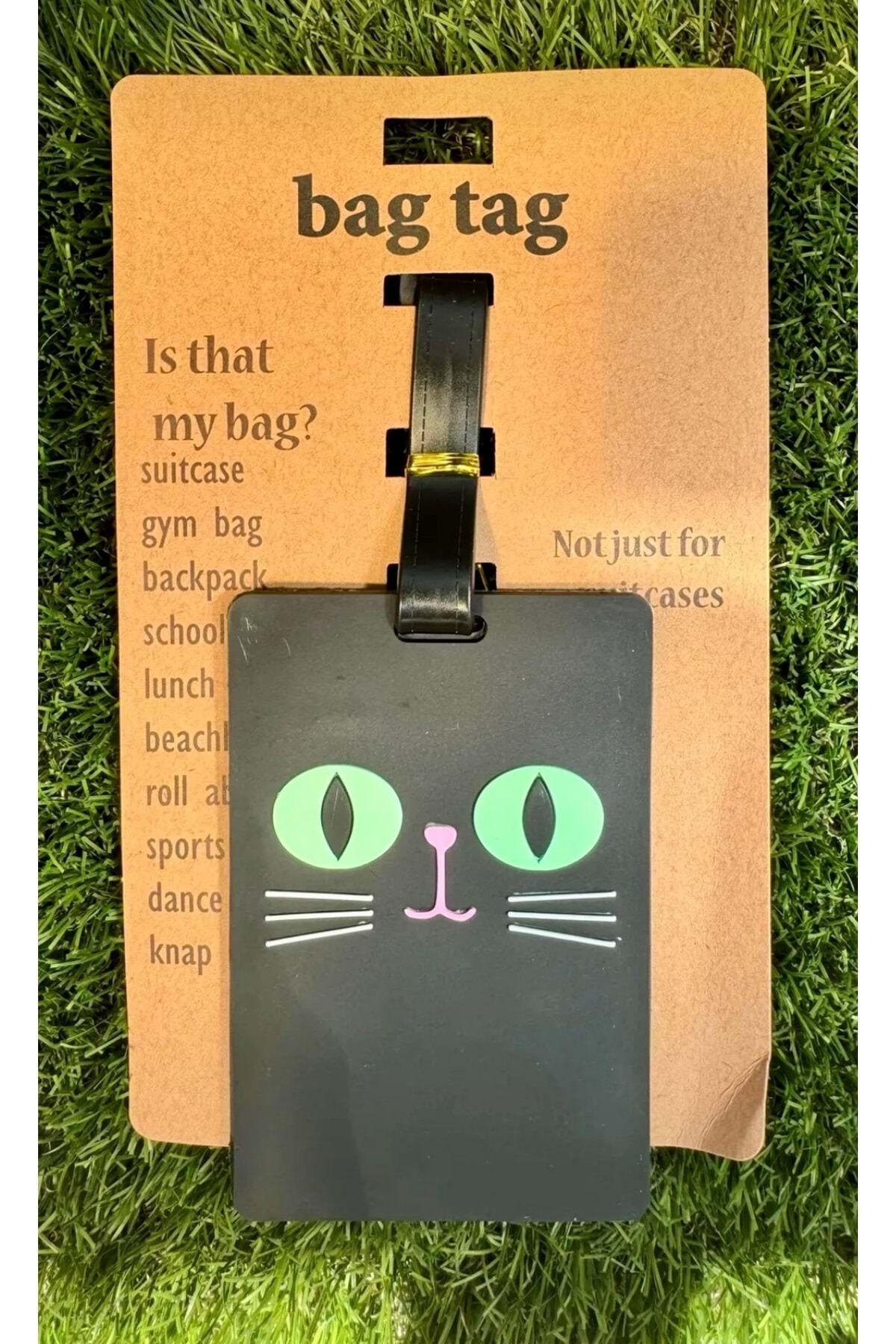 Bagaj Bavul Valiz Çanta Etiketi/Kara Kedi