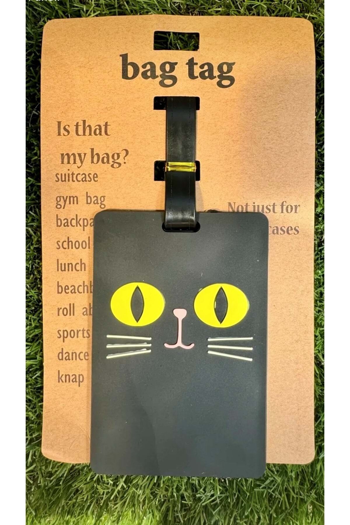 Bagaj Bavul Valiz Çanta Etiketi/Kara Kedi