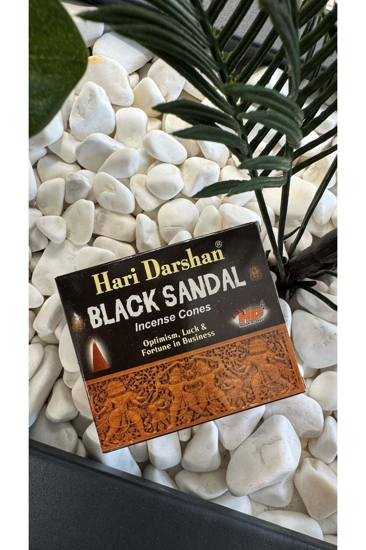 Black Sandal Konik Tütsü Hari Darshan / 10 Adet Standart
