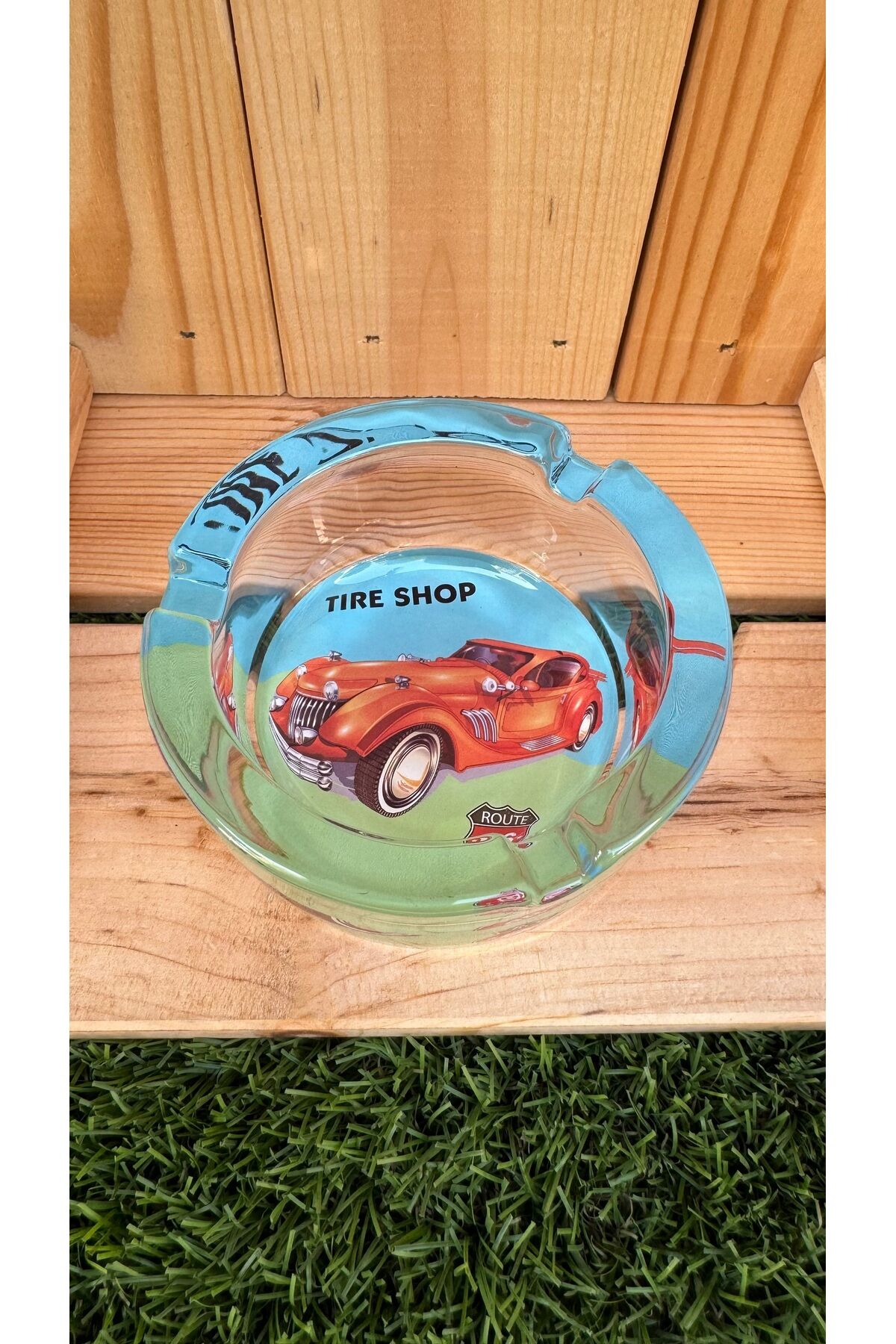 Yuvarlak Cam Küllük/Klasik Araba