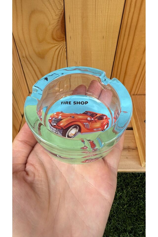 Yuvarlak Cam Küllük/Klasik Araba