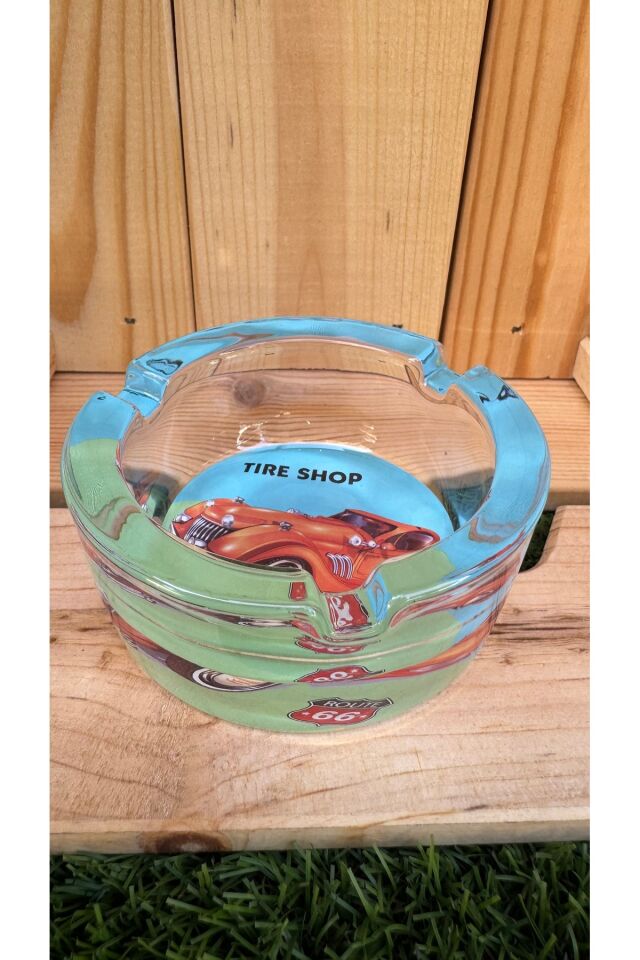 Yuvarlak Cam Küllük/Klasik Araba