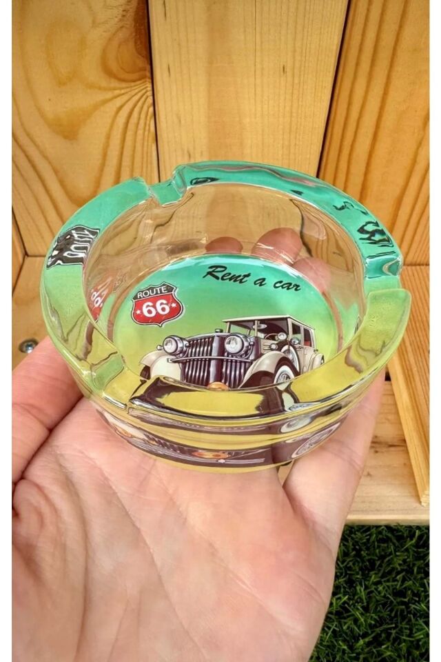 Yuvarlak Cam Küllük/Klasik Araba Rent A Car