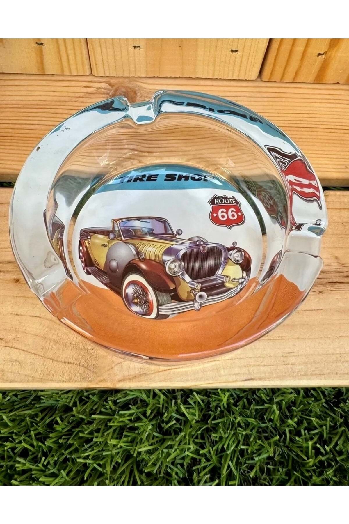 Yuvarlak Cam Küllük/Klasik Araba