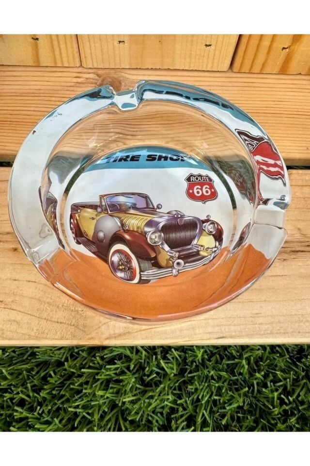 Yuvarlak Cam Küllük/Klasik Araba