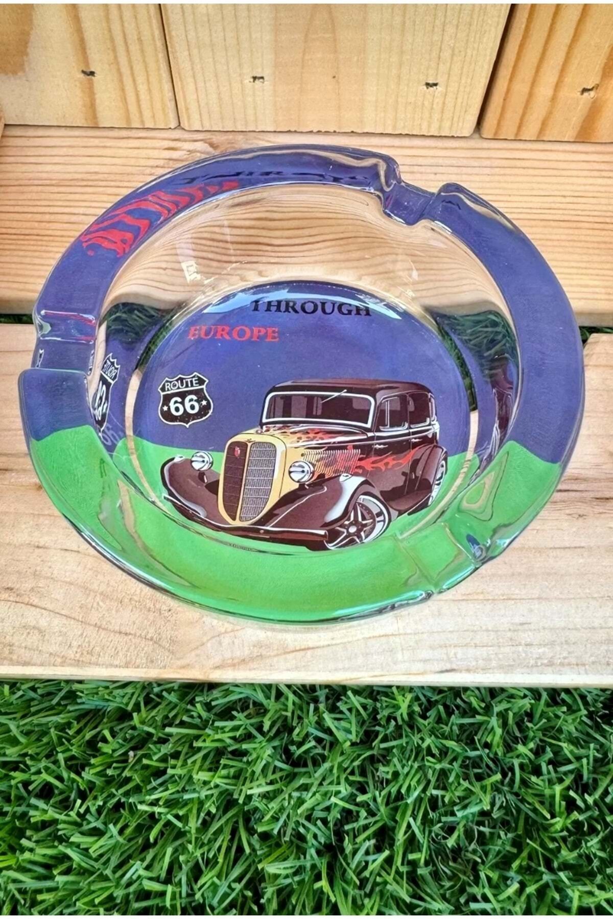 Yuvarlak Cam Küllük/Klasik Araba