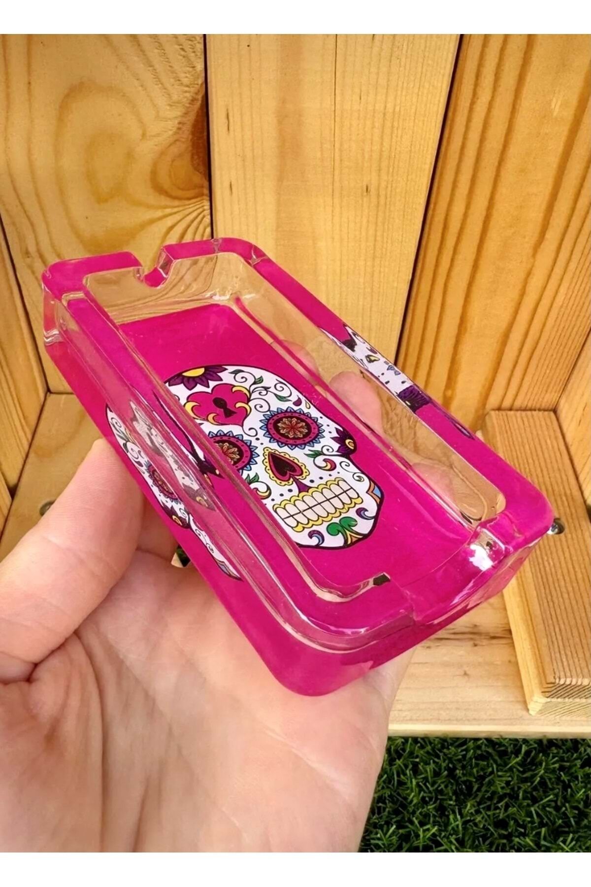 Kuru Kafa Cam Küllük Puro Küllüğü /Pembe