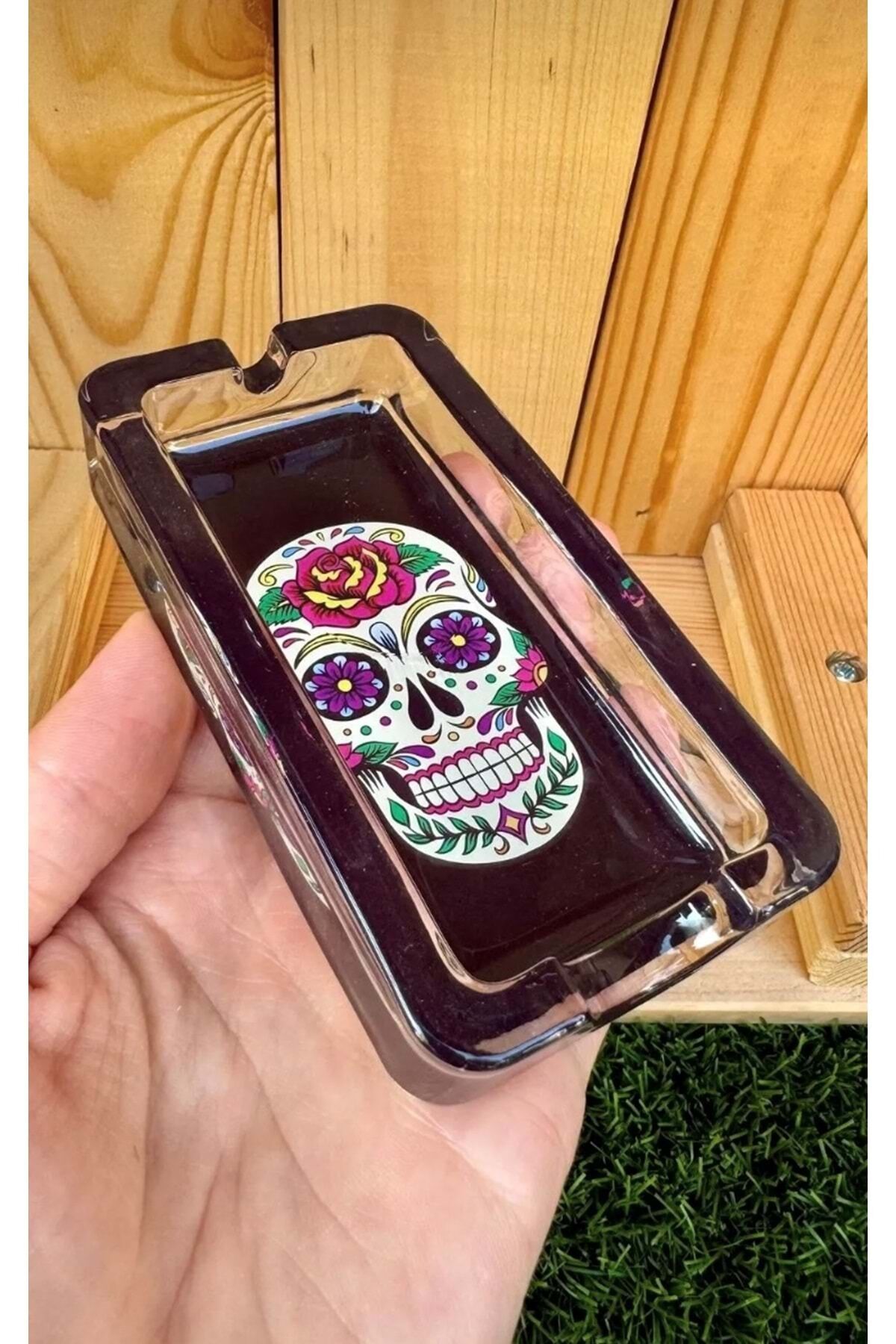 Kuru Kafa Cam Küllük Puro Küllüğü /siyah