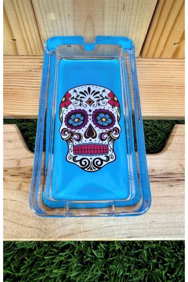 Kuru Kafa Cam Küllük Puro Küllüğü /Mavi