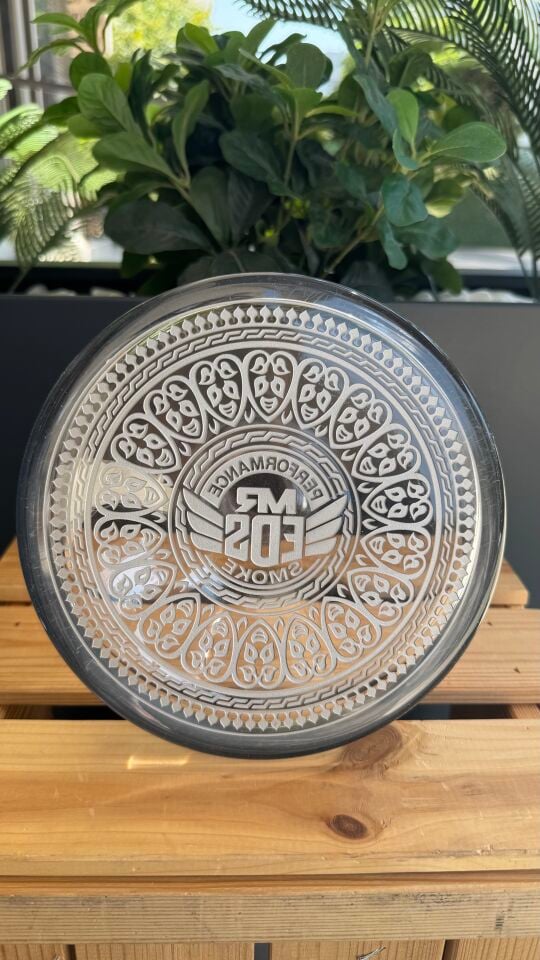 E54 Cumhuriyet 1923 Nargile Cam Şişe /Dip Dekor Silver