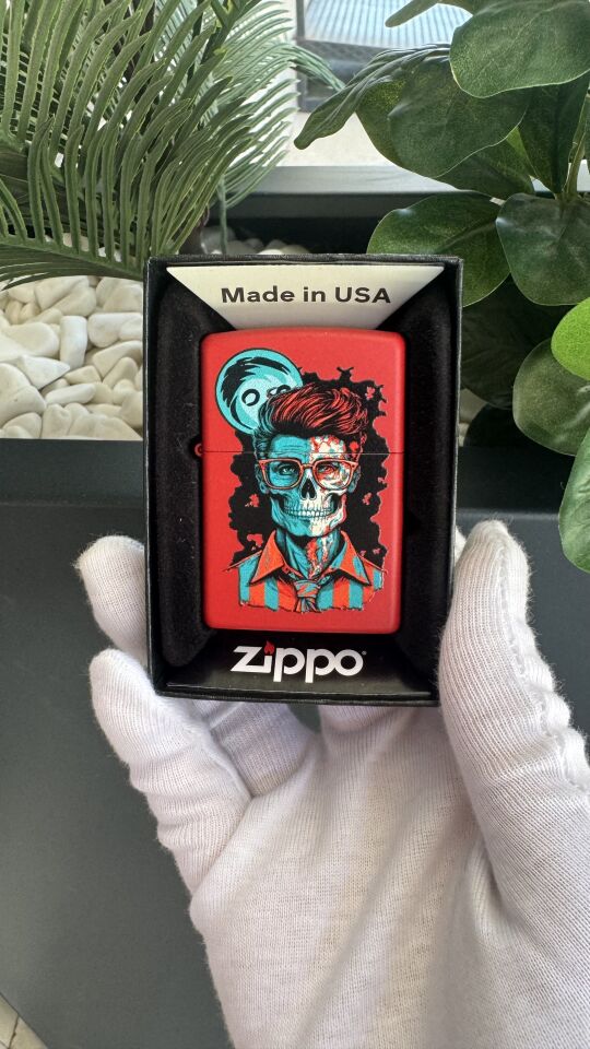 Zippo Zombie Skull Design Classic