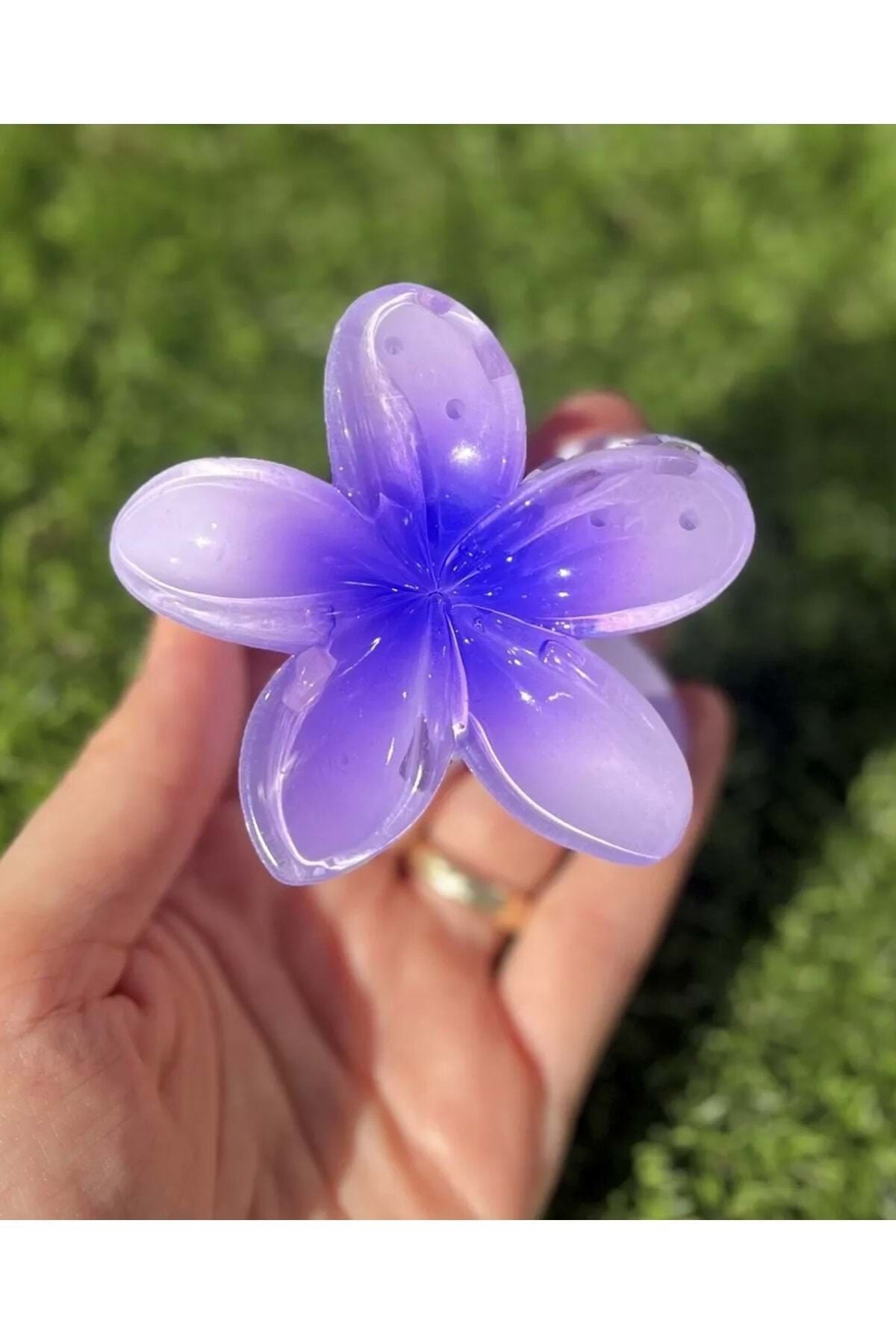 Lotus Çiçeği Mandal Toka Mor Mor