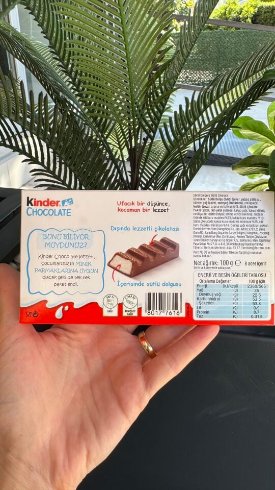 Chocolate Süt Kakao 8'li 100 Gr