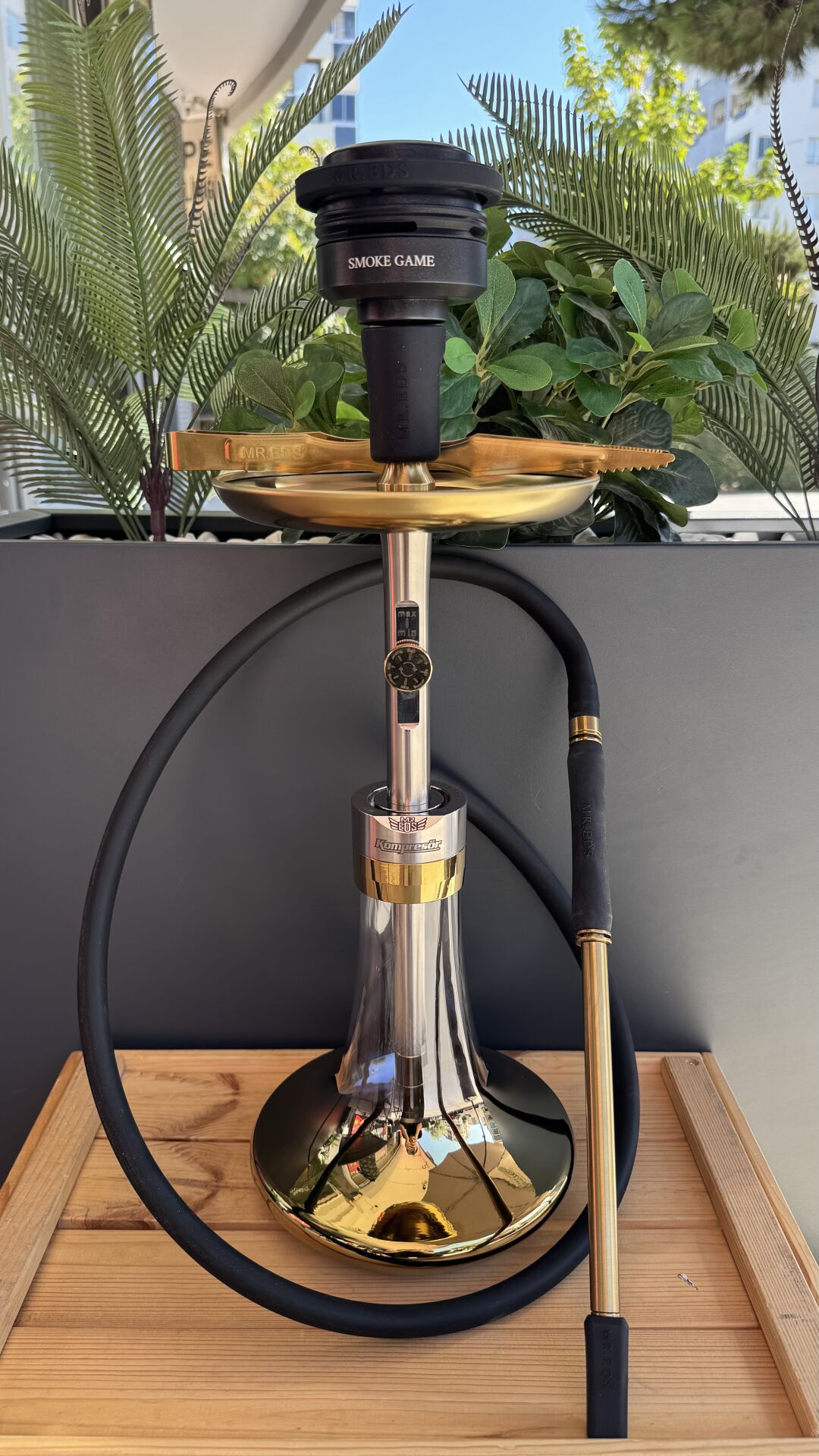 E38 Kompresör Plus V2 Titanyum Seri Nargile Takımı