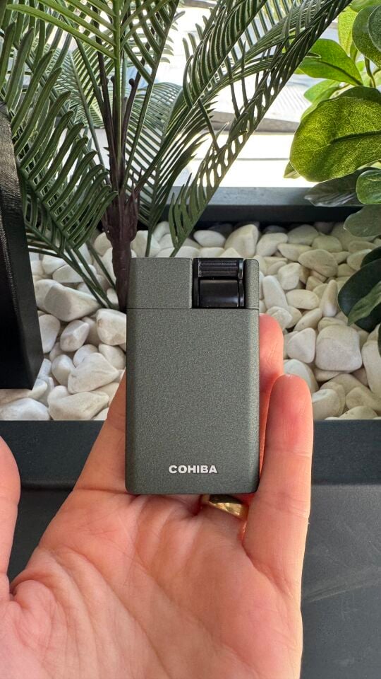 Cohiba Puro Çakmağı Perde Alev / Yeşil