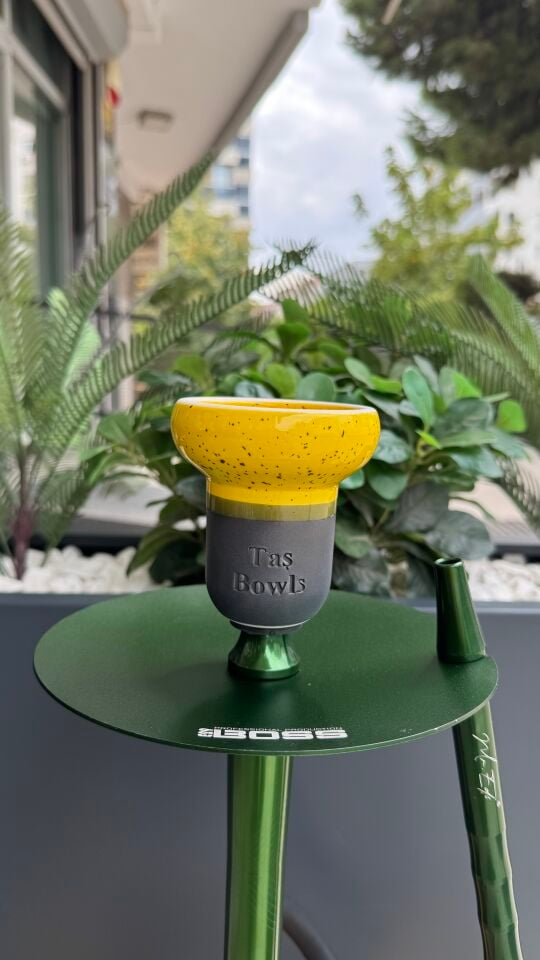 Mr Eds E29 Boss - Gökkuşağı Serisi Nargile Takımı Yeşil*Taş Bowls Lüle Dahil* 2Li Nargile Seti