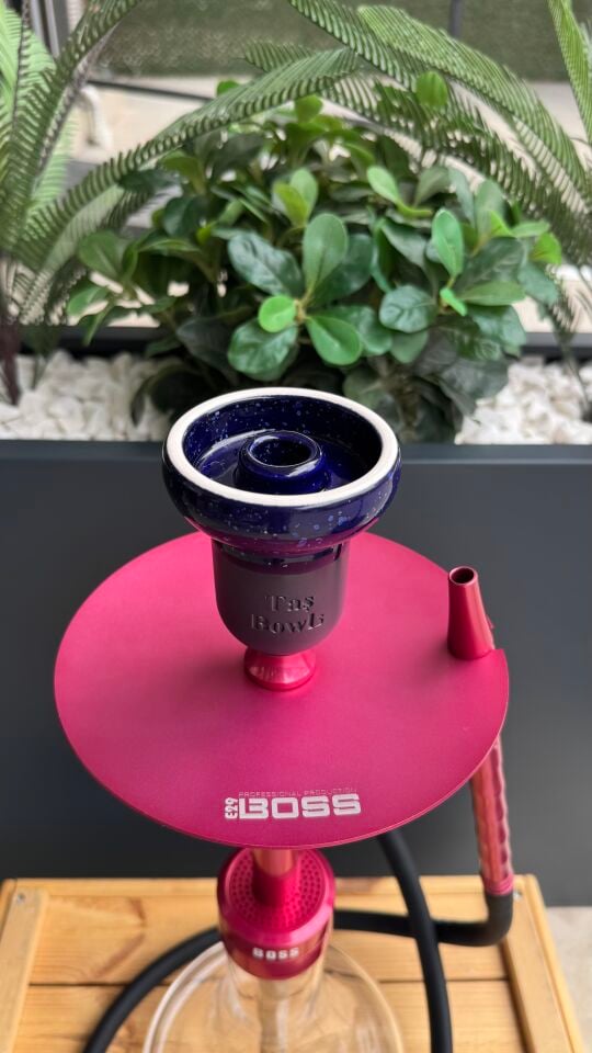 Mr Eds E29 Boss - Gökkuşağı Serisi Nargile Takımı Pembe*Taş Bowls Lüle Dahil* 2Li Nargile Seti