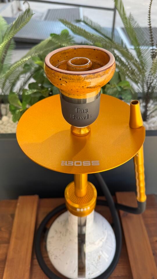 Mr Eds E29 Boss Özel Üretim Mermer Desen Gold Nargile Seti *Lüle Dahil*