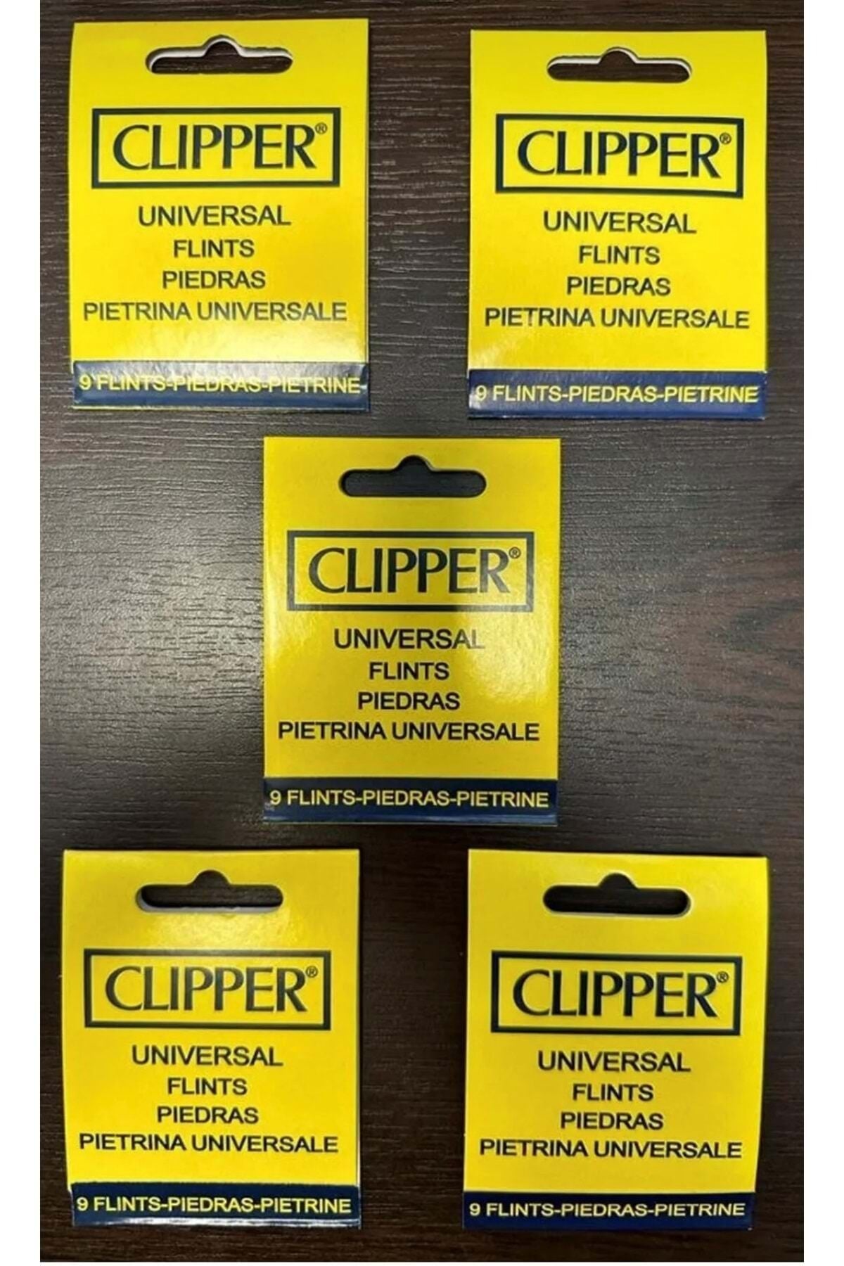 Clipper Çakmak Taşı 9lu 5 Adet Sarı