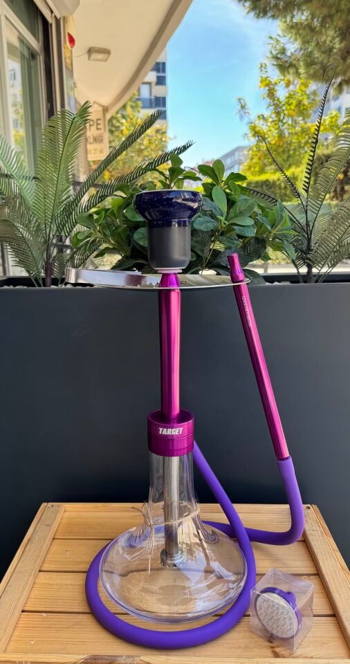 Wow Legend V52 TARGET Model Purple Nargile Takımı *Lüle Dahil* 2Li Nargile Seti