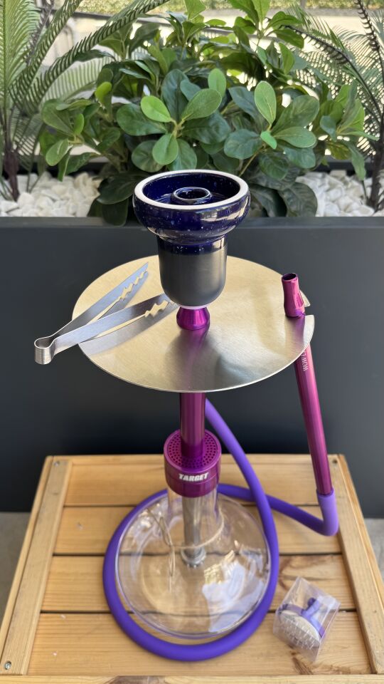 Wow Legend V52 TARGET Model Purple Nargile Takımı *Lüle Dahil* 2Li Nargile Seti