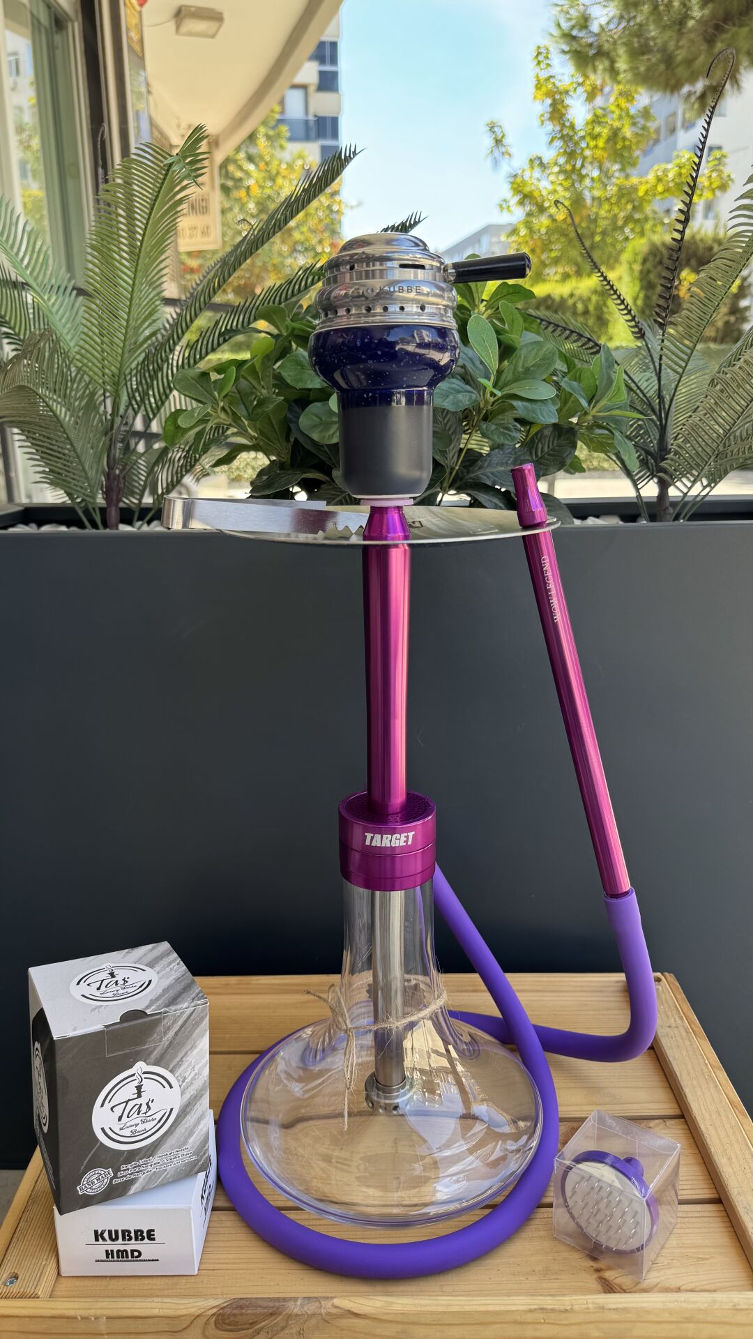 Wow Legend V52 TARGET Model Purple Nargile Takımı *Lüle + Közlük*