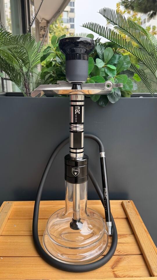 Mac Shisha Small Arizona Özel Tahliyeli Profesyonel Nargile Takımı ve Lüle