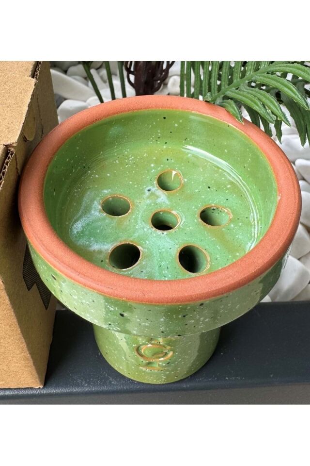 Gt Terra Sırlı 6 Delikli Lüle - Yeşil