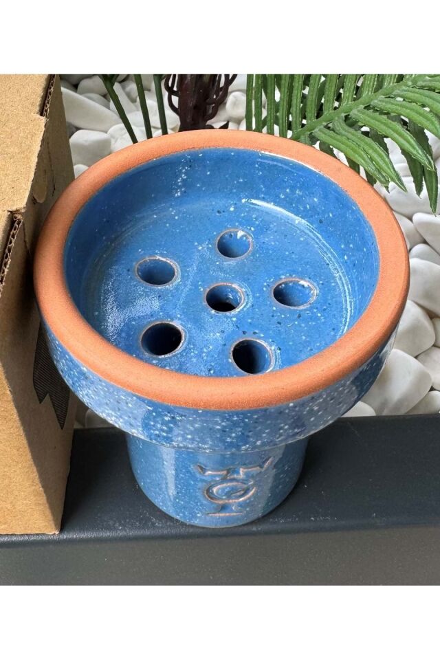 Gt Terra Sırlı 6 Delikli Lüle - Mavi