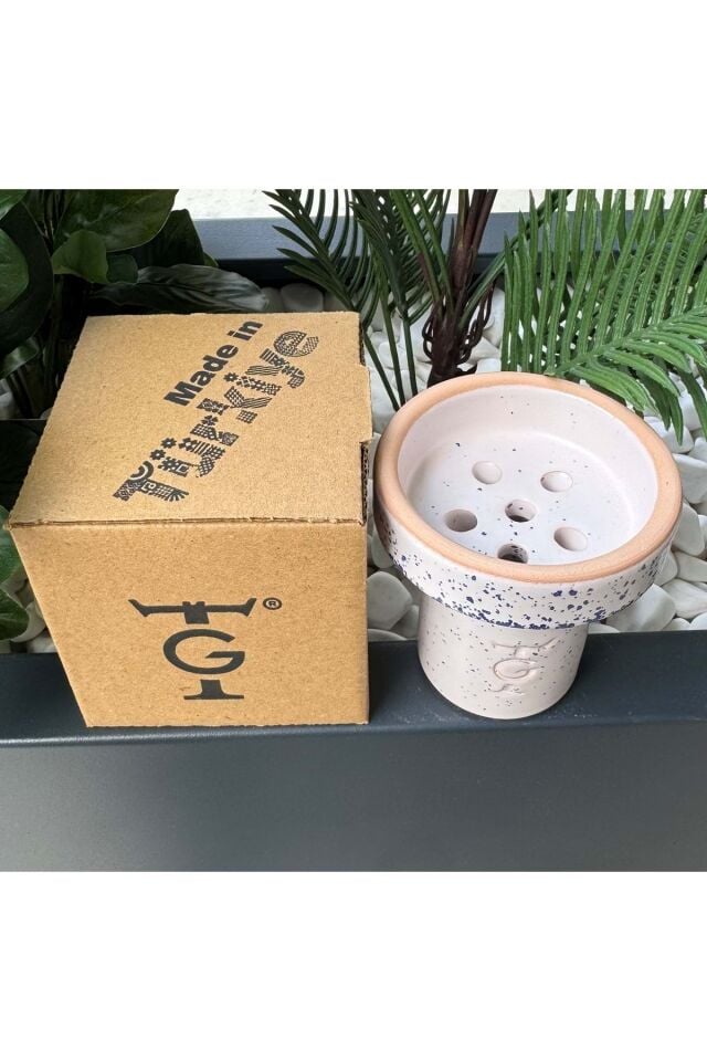 Gt Terra Sırlı 6 Delikli Lüle - Beyaz