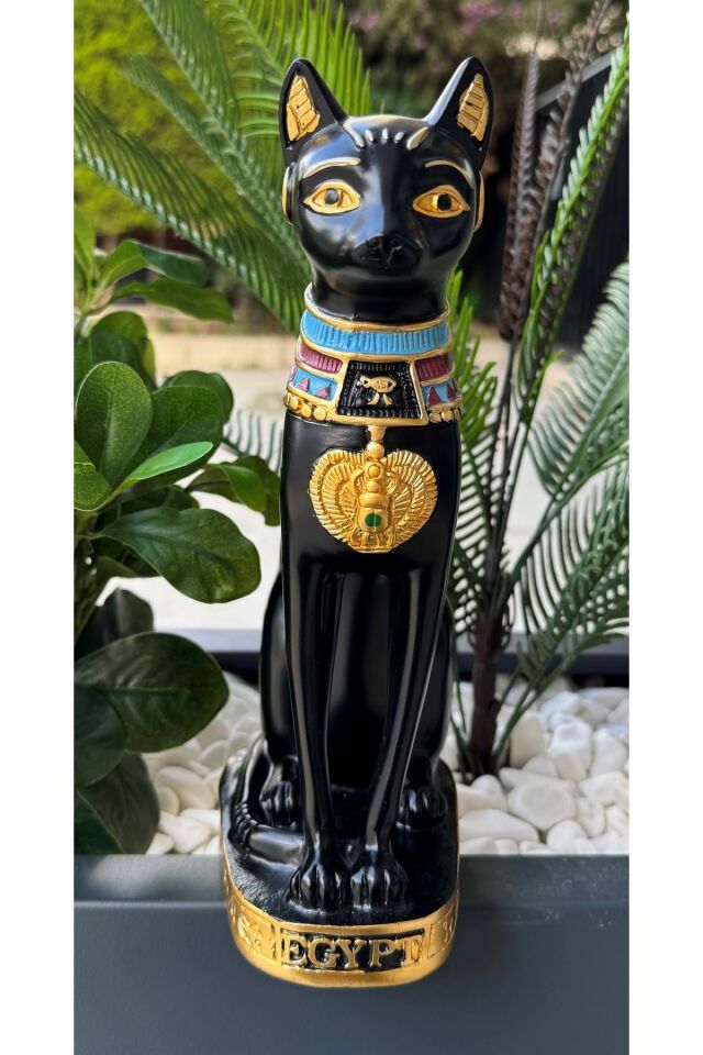 Mısır Kedisi Bastet Heykeli Büyük 24 cm