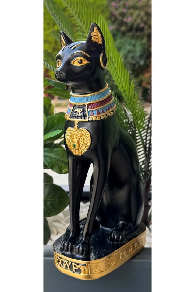 Mısır Kedisi Bastet Heykeli Büyük 24 cm
