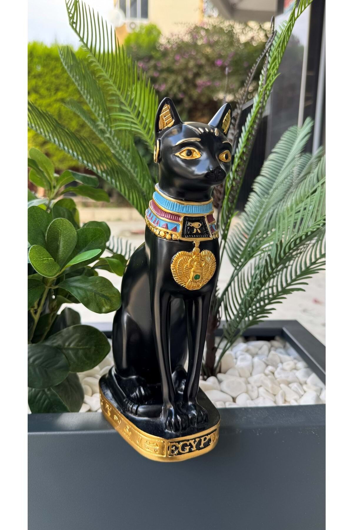 Mısır Kedisi Bastet Heykeli Büyük 24 cm