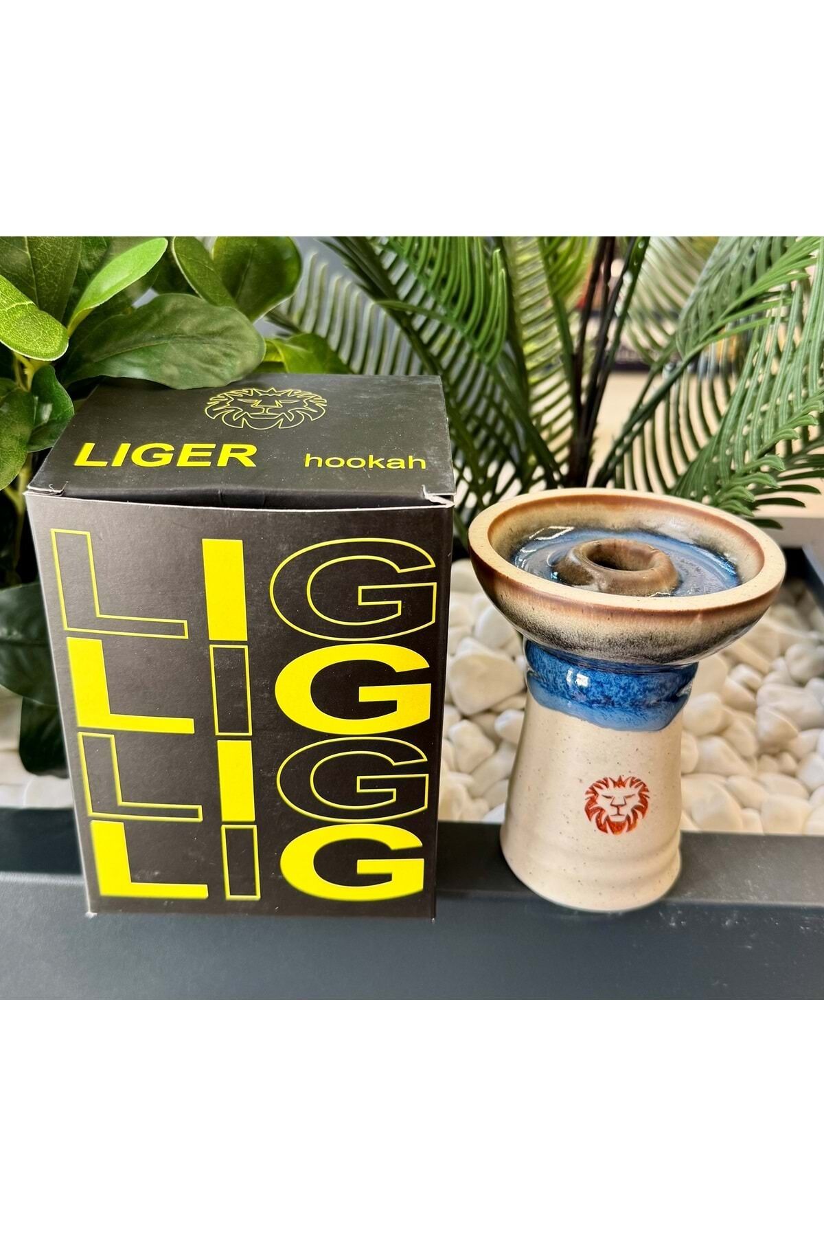 Liger Phunnel Tek Delikli Lüle / Mavi Kahve